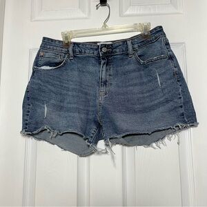Levi's Denizen Dark Blue Jean Shorts for Women